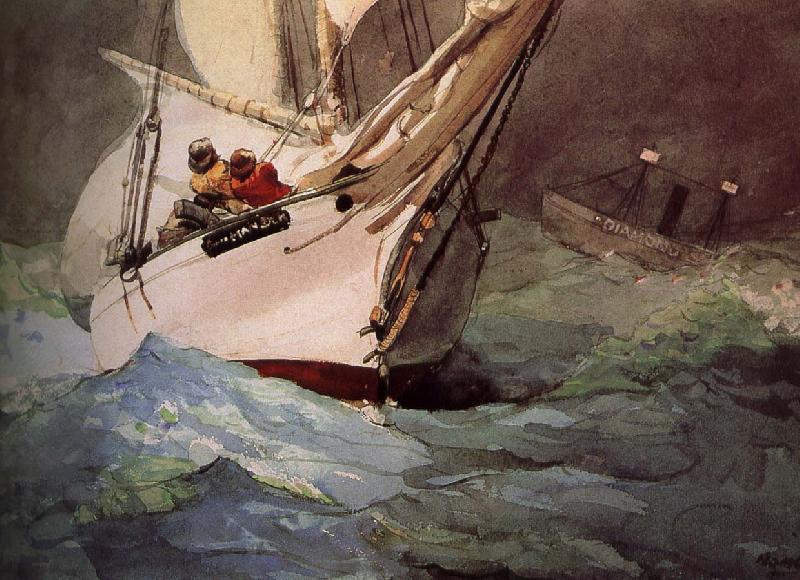 Winslow Homer Diamond a good death Sweden oil painting art